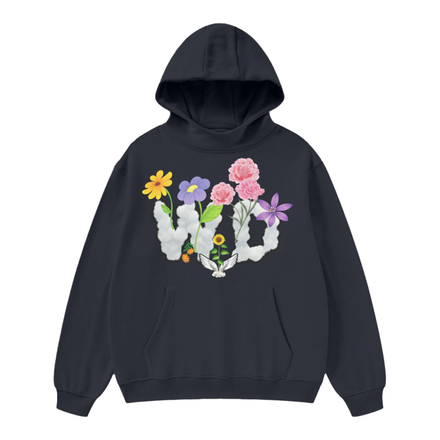 High Neck Insulated Wade FLWR Hoodie