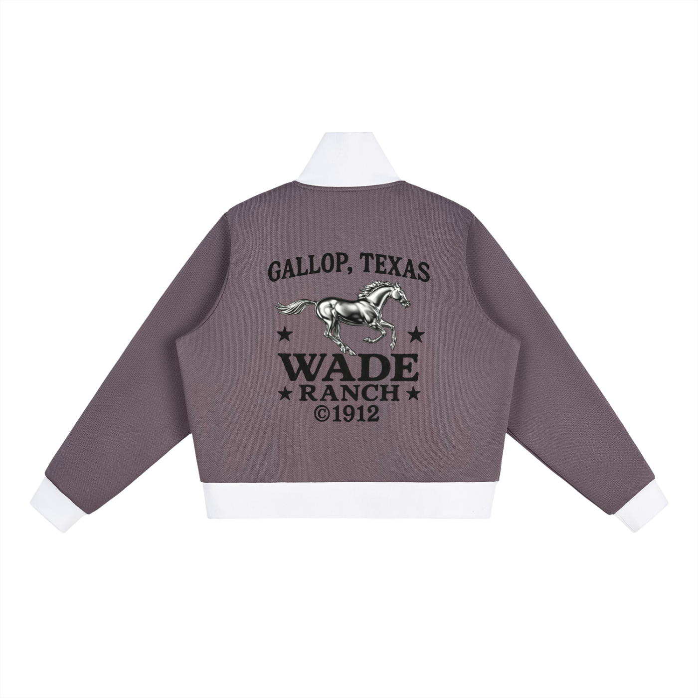 Wade Cropped Track Jacket (White)
