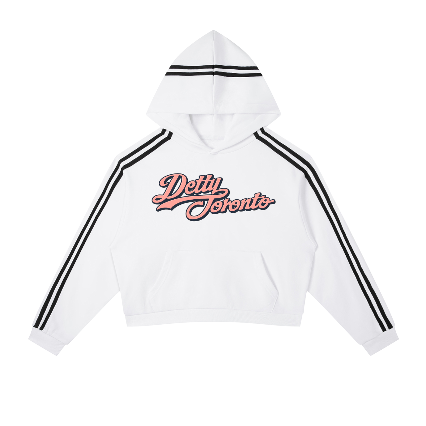 Wade Side Stripe Female Cropped Hoodie