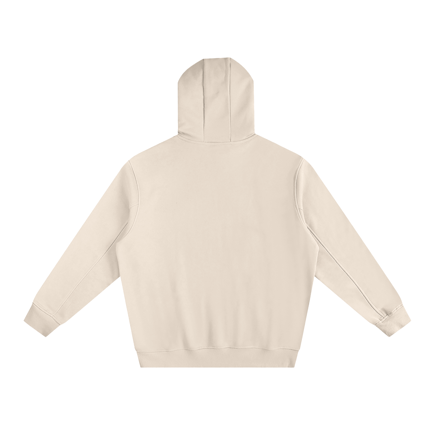 Wade Fleeced High Neck Hoodie (White)