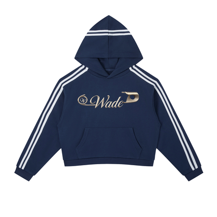 Wade Side Stripe Cropped Hoodie