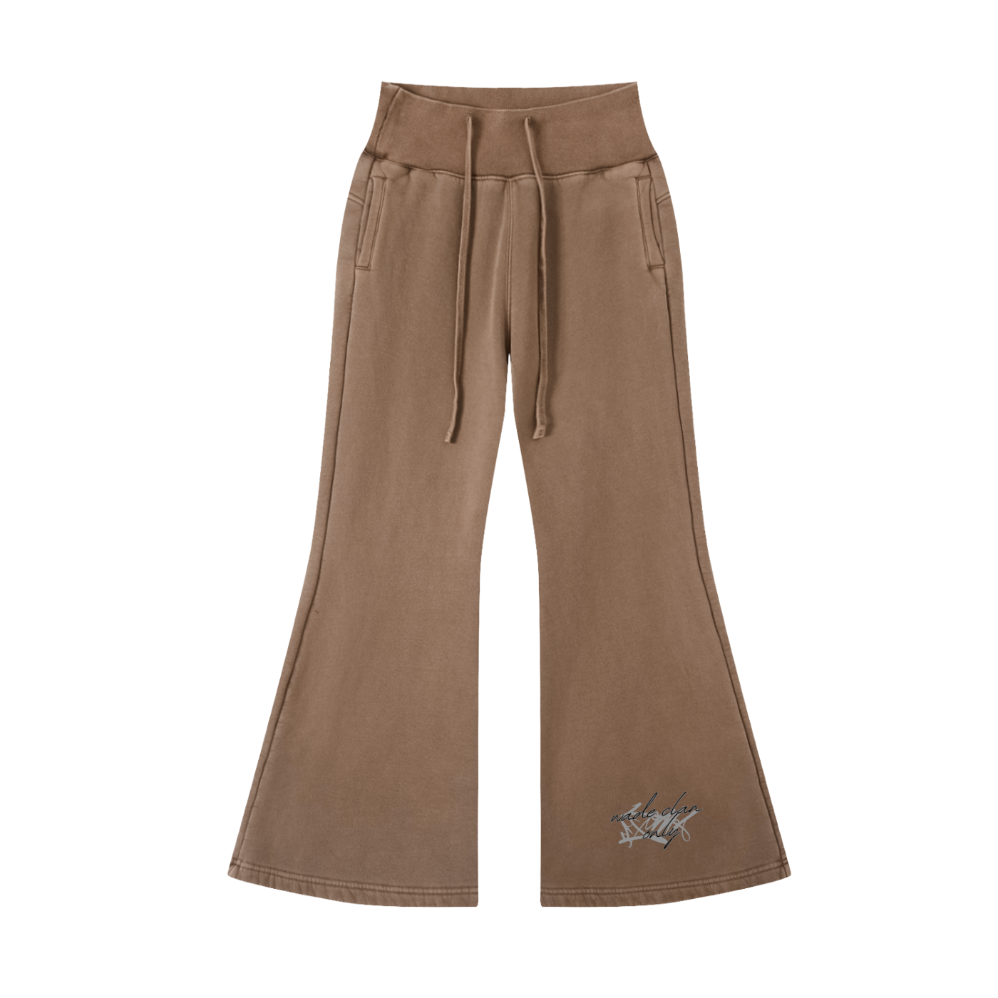 Wade Vintage Washed Flared Fleece Pants