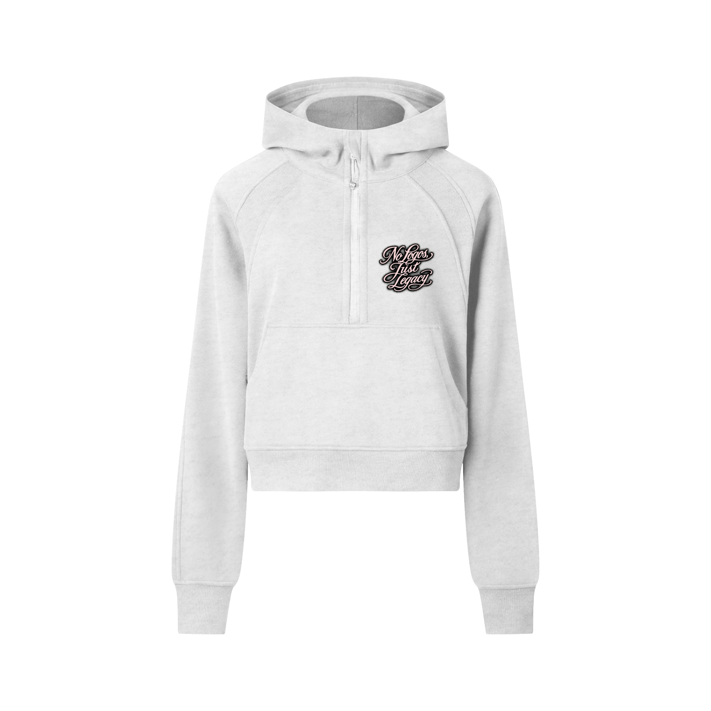 Wade Cropped Half-Zip Hoodie