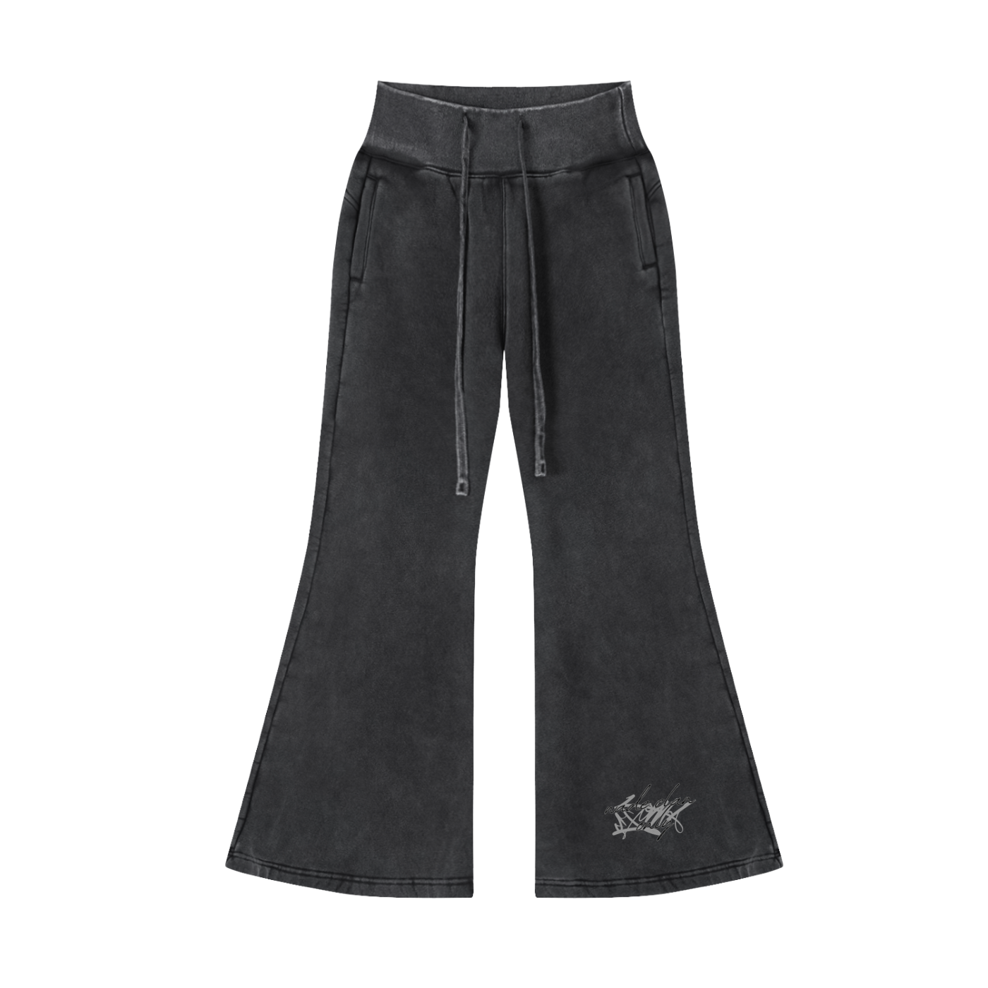 Wade Vintage Washed Flared Fleece Pants