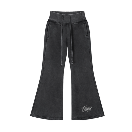 Wade Vintage Washed Flared Fleece Pants