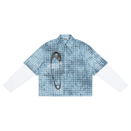 Wade Vintage Wash Plaid Short Sleeve Shirt