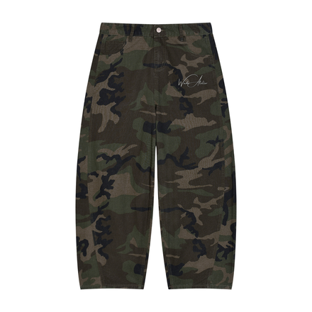 Men’s Camo Barrel Leg Cargo Pants
