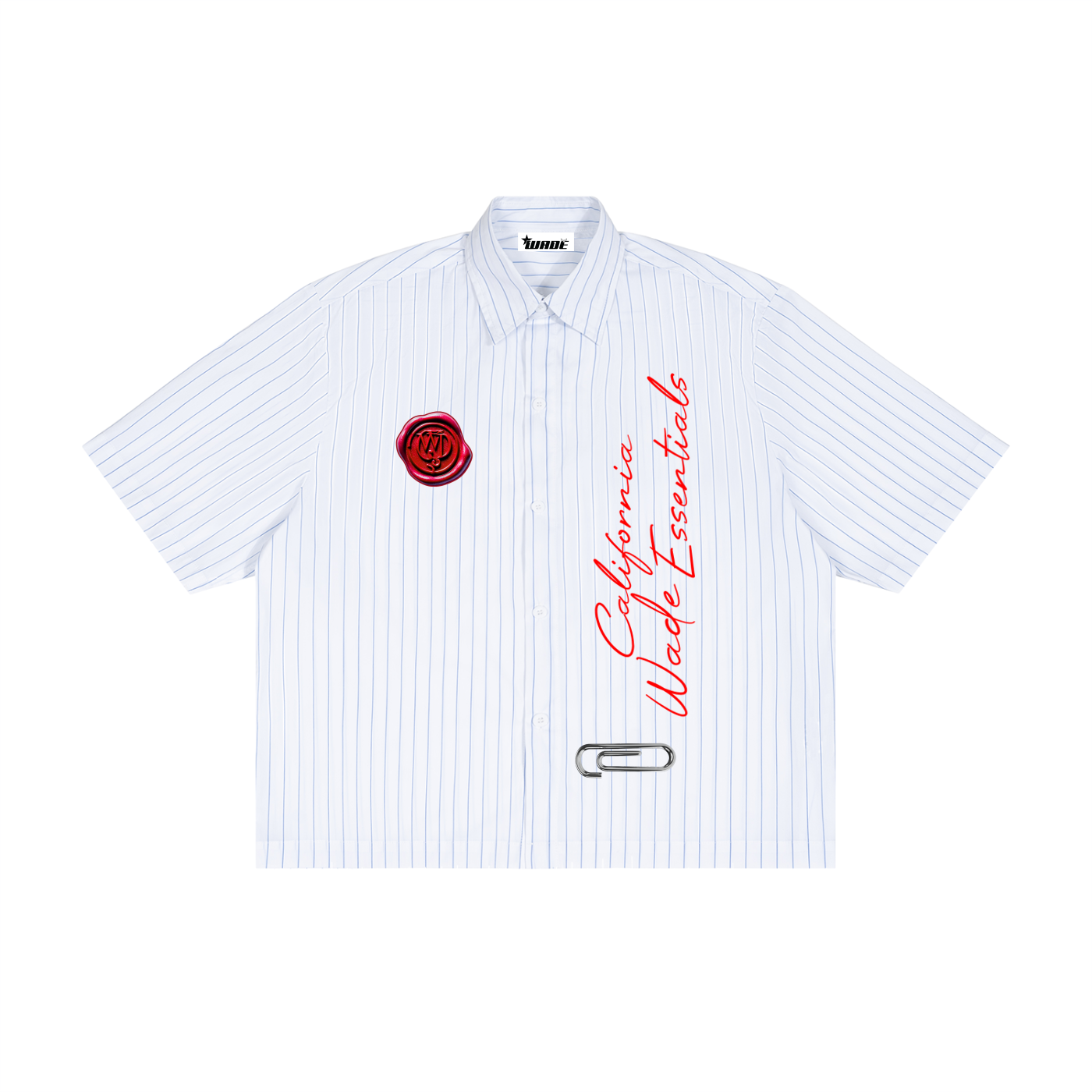 Striped Button-Up Shirt (Boxy Fit)