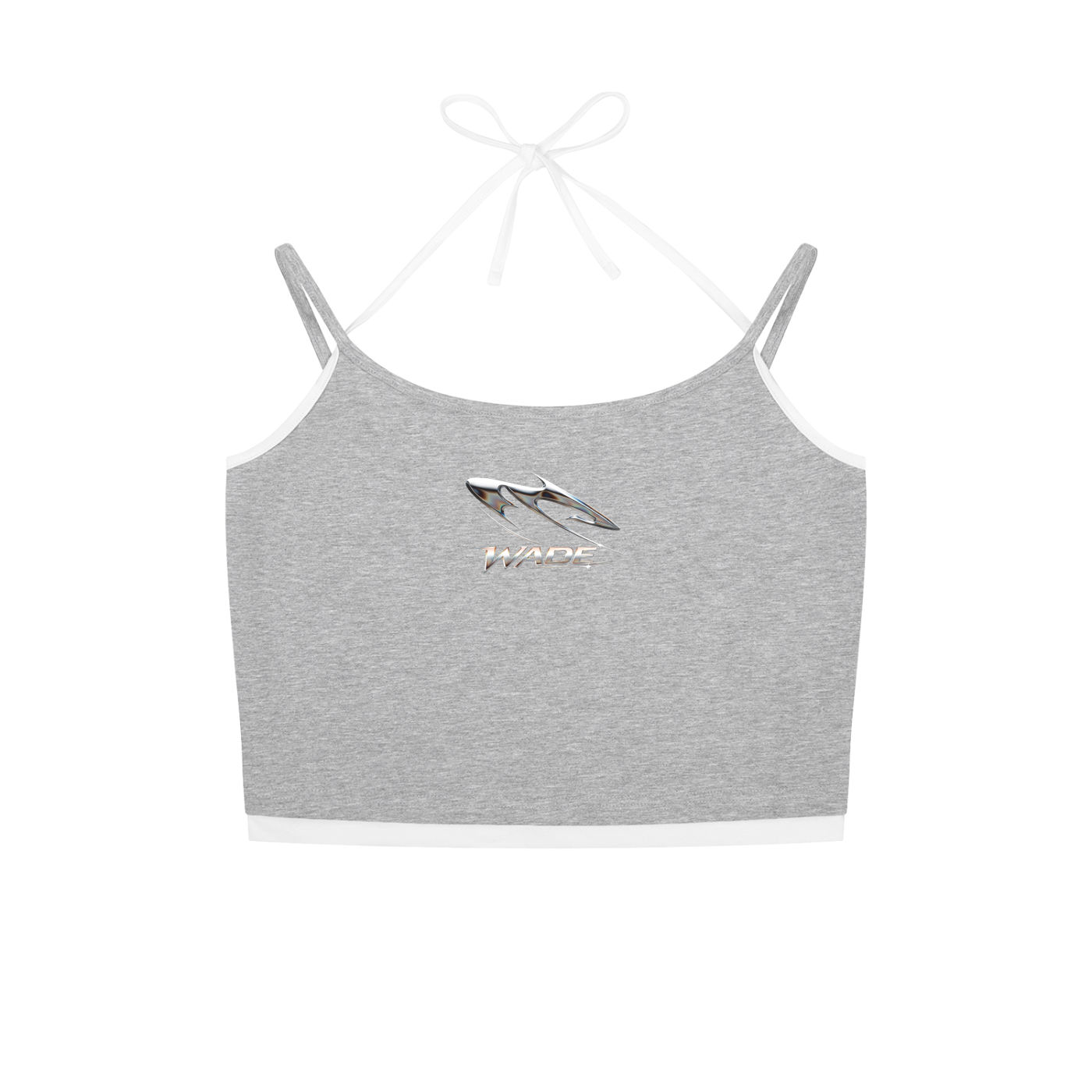 Contrast Binding Halter Tank Top