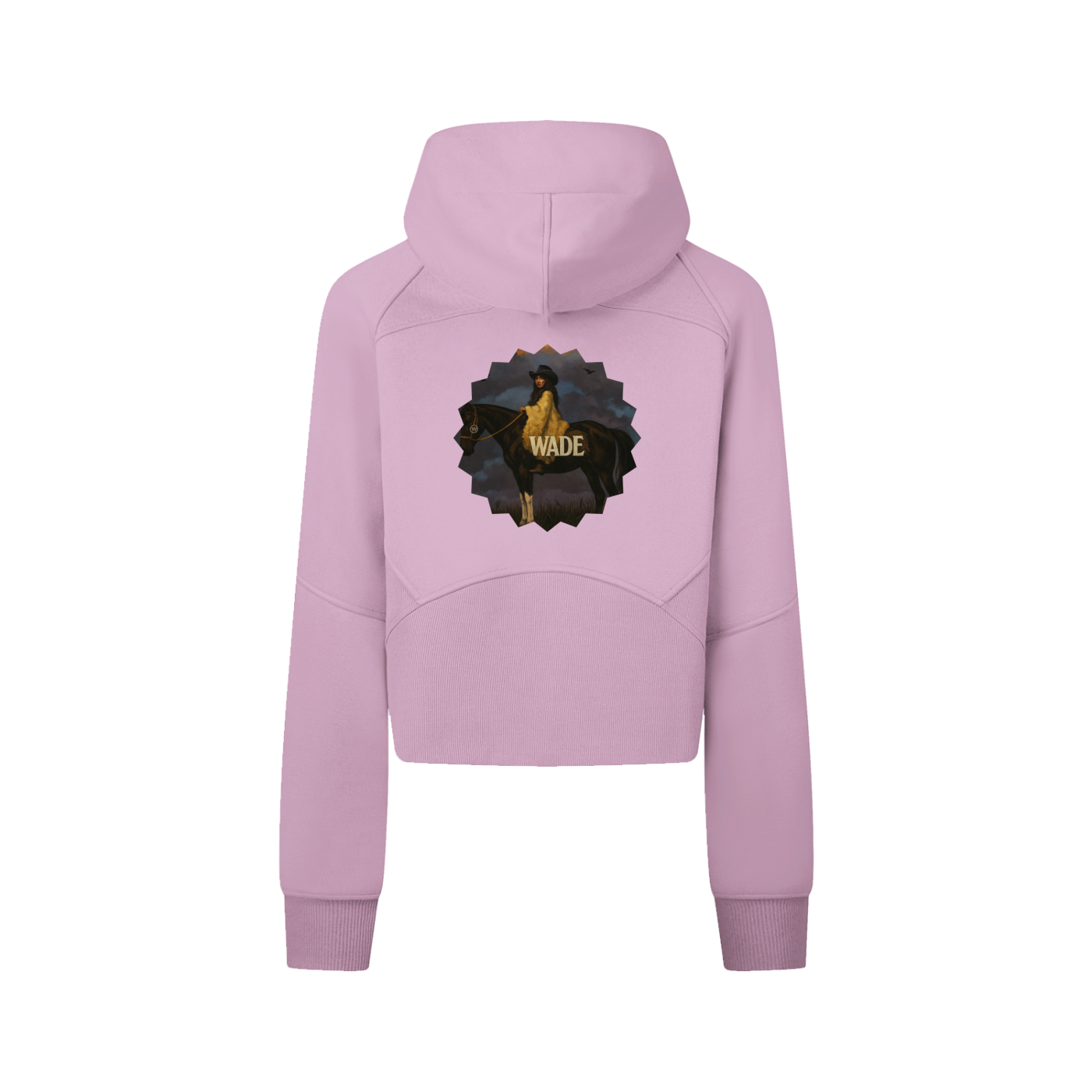 Wade Cropped Zip-Through Hoodie