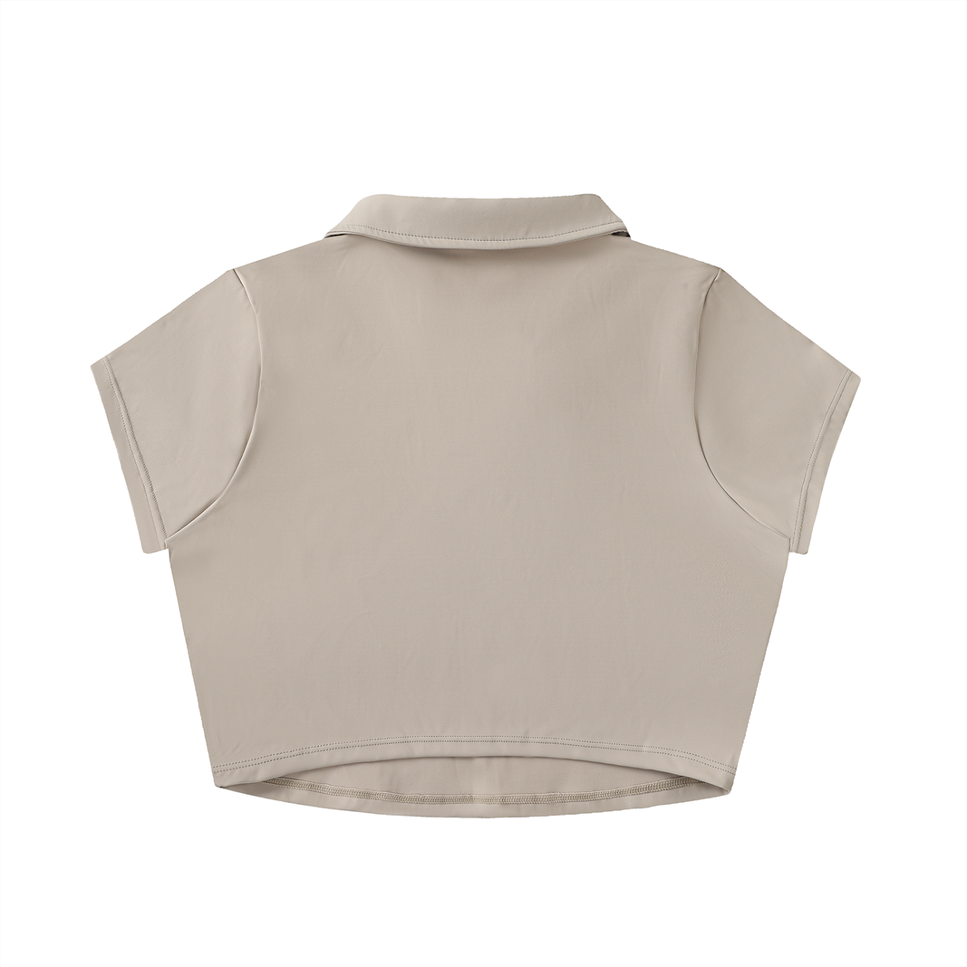 Wade V-Neck Lapel Crop Top