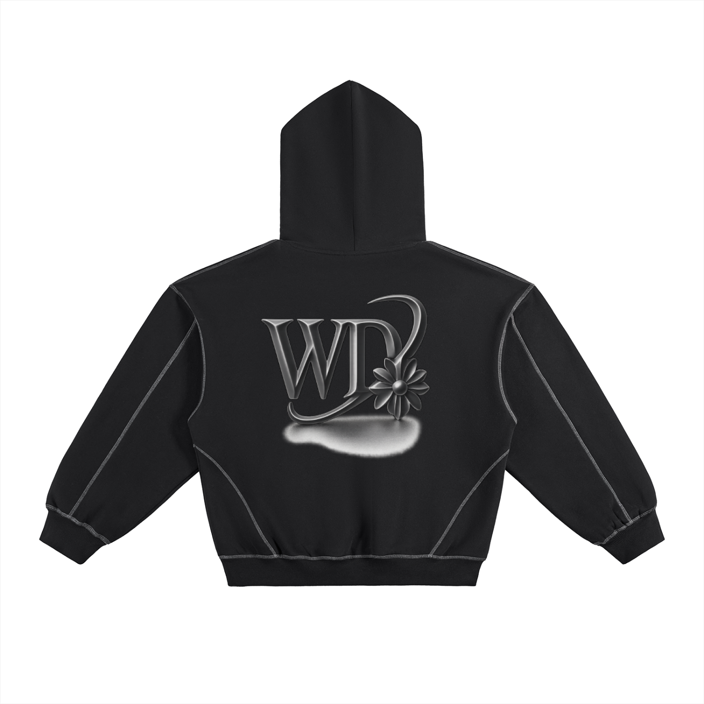 Wade Contrast Boxy Hoodie