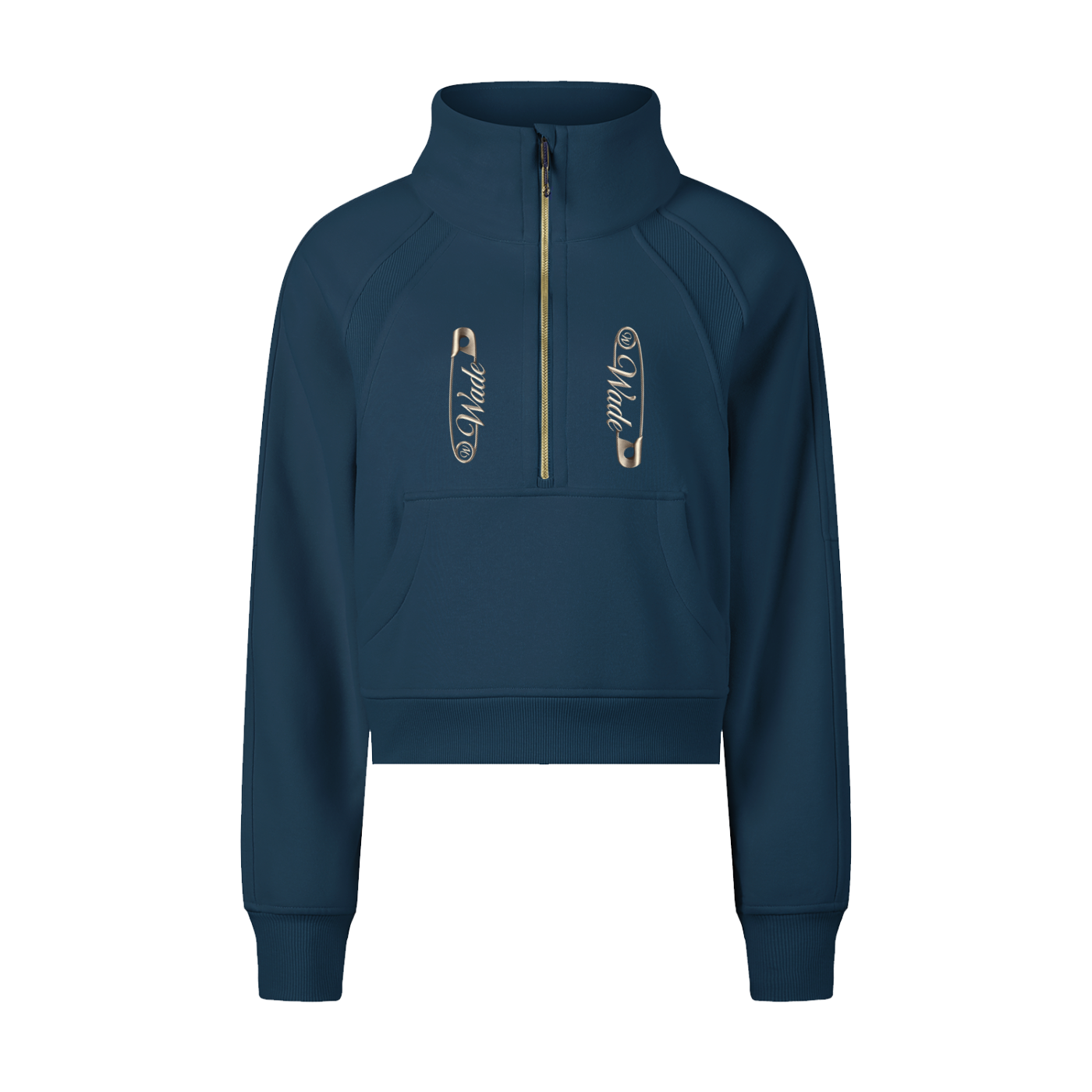 Wade Female Cropped Half-Zip Sweatshirt