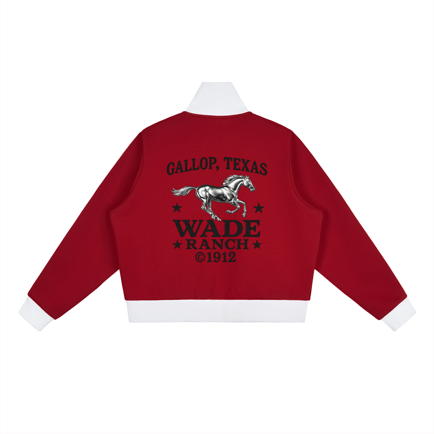 Wade Cropped Track Jacket (White)