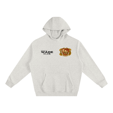 Wade Fleeced High Neck Hoodie (White)