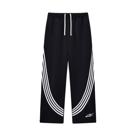 Stripe Straight Sweatpants