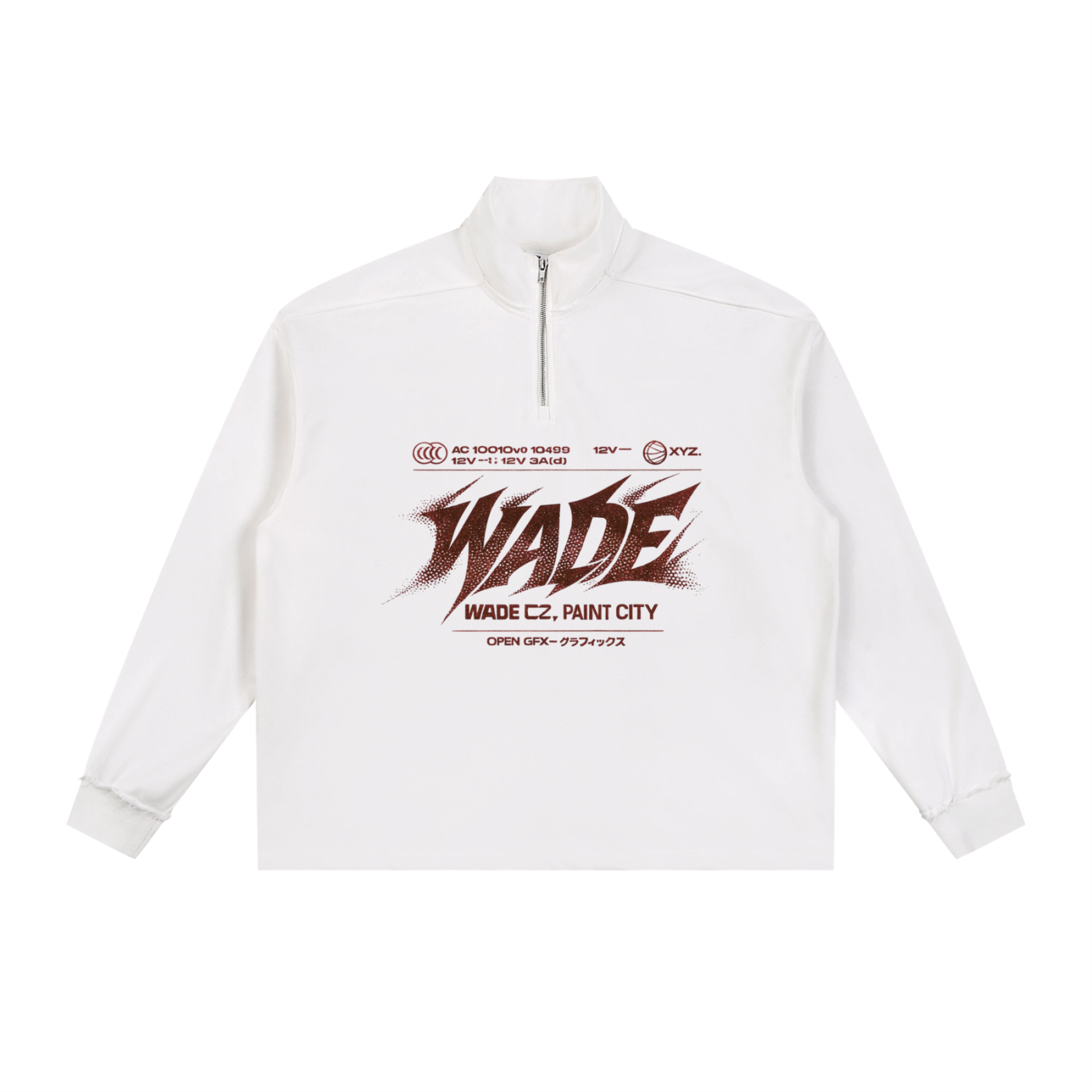 Wade Half-Zip Rolled Sweatshirt