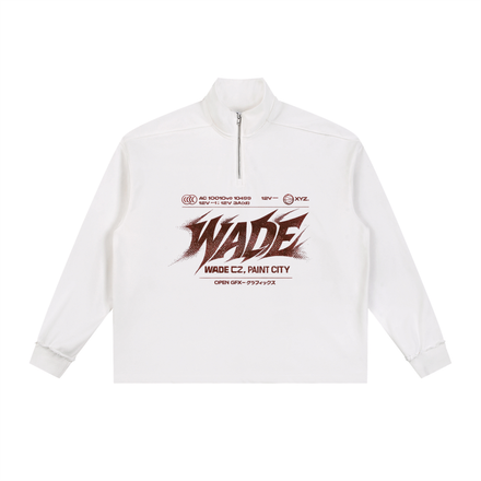 Wade Half-Zip Rolled Sweatshirt