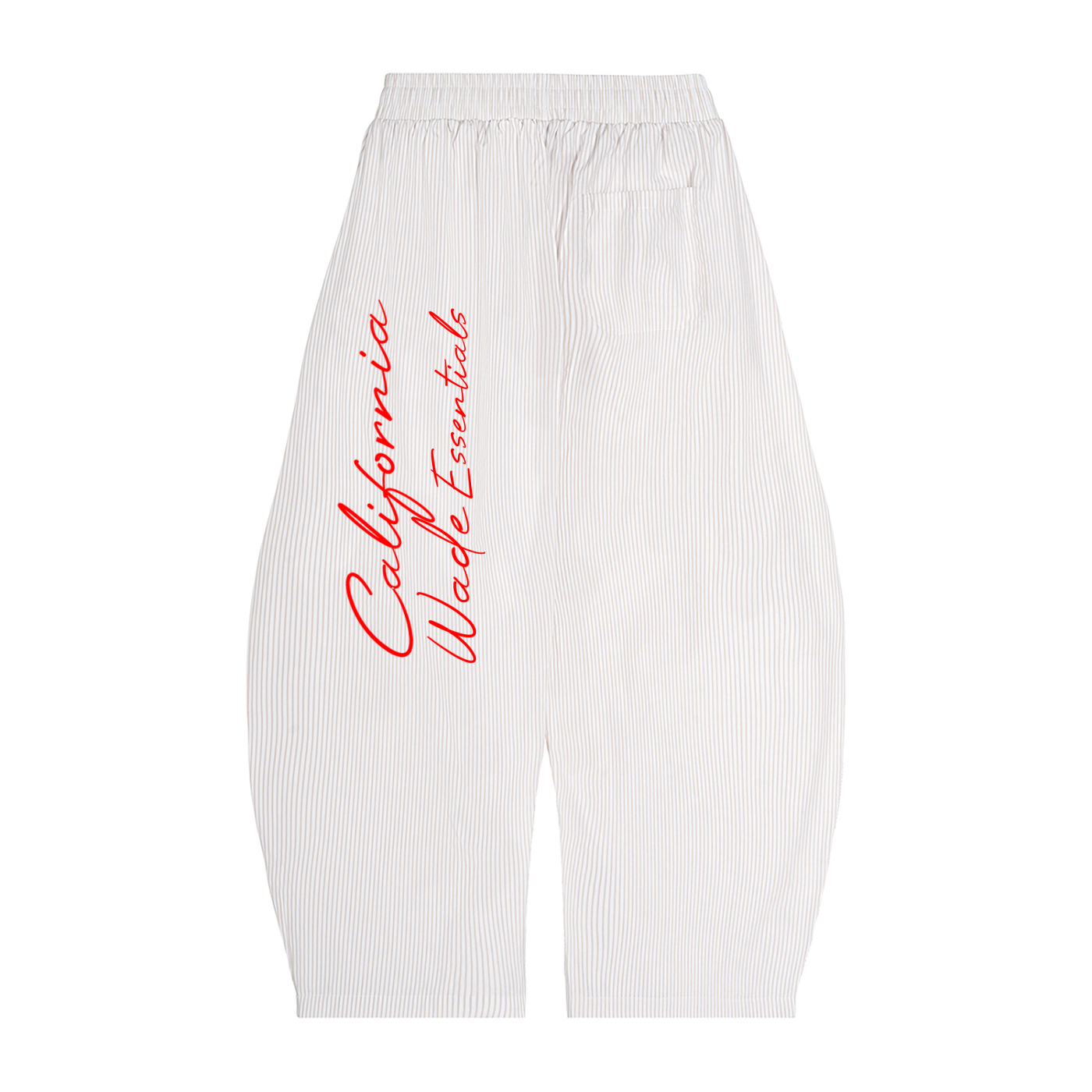 Vertical Stripe Wade Barrel Pants