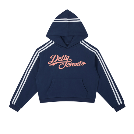 Wade Side Stripe Female Cropped Hoodie