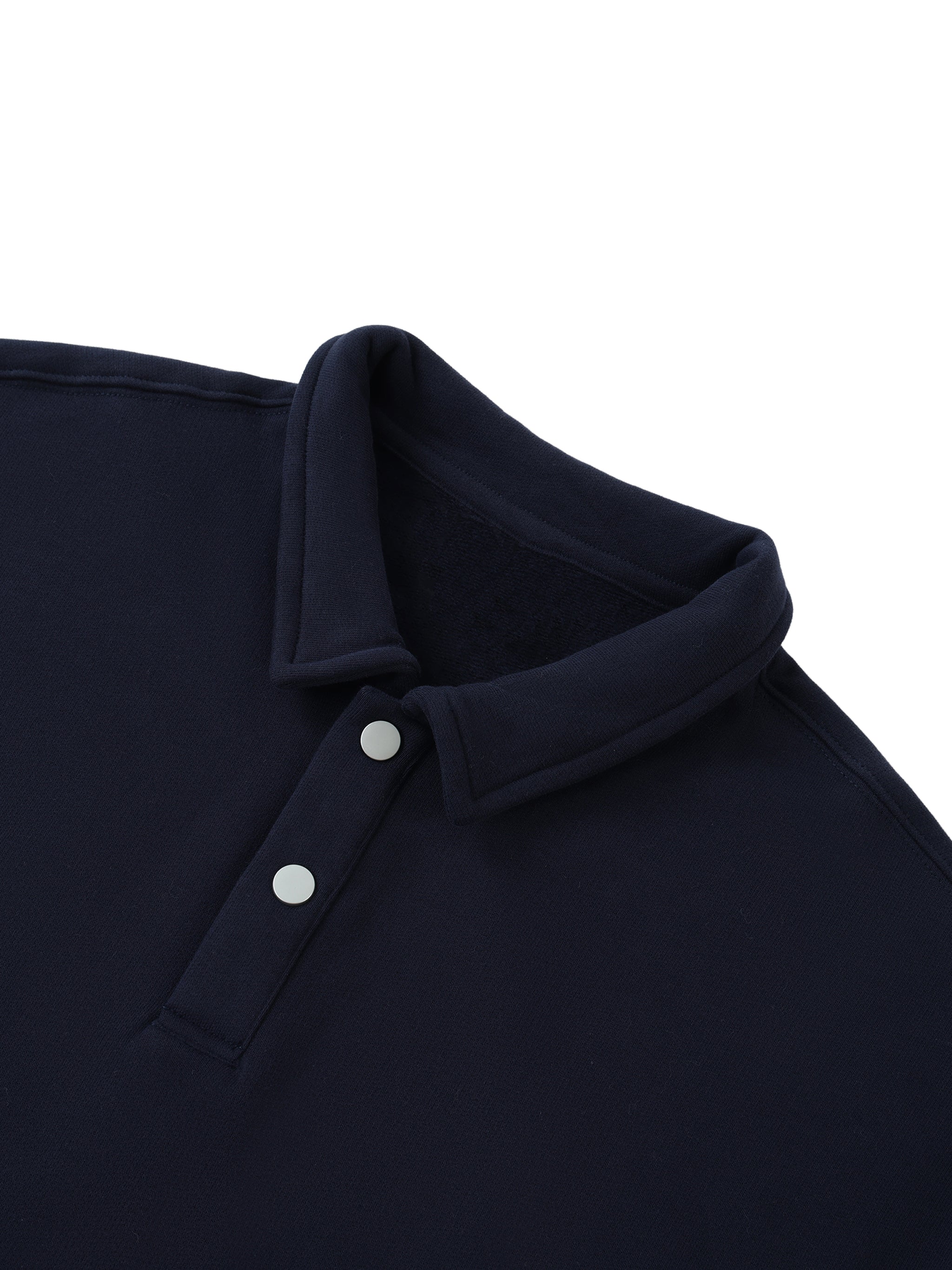Wade Polo-Collar Sweatshirt (Black)