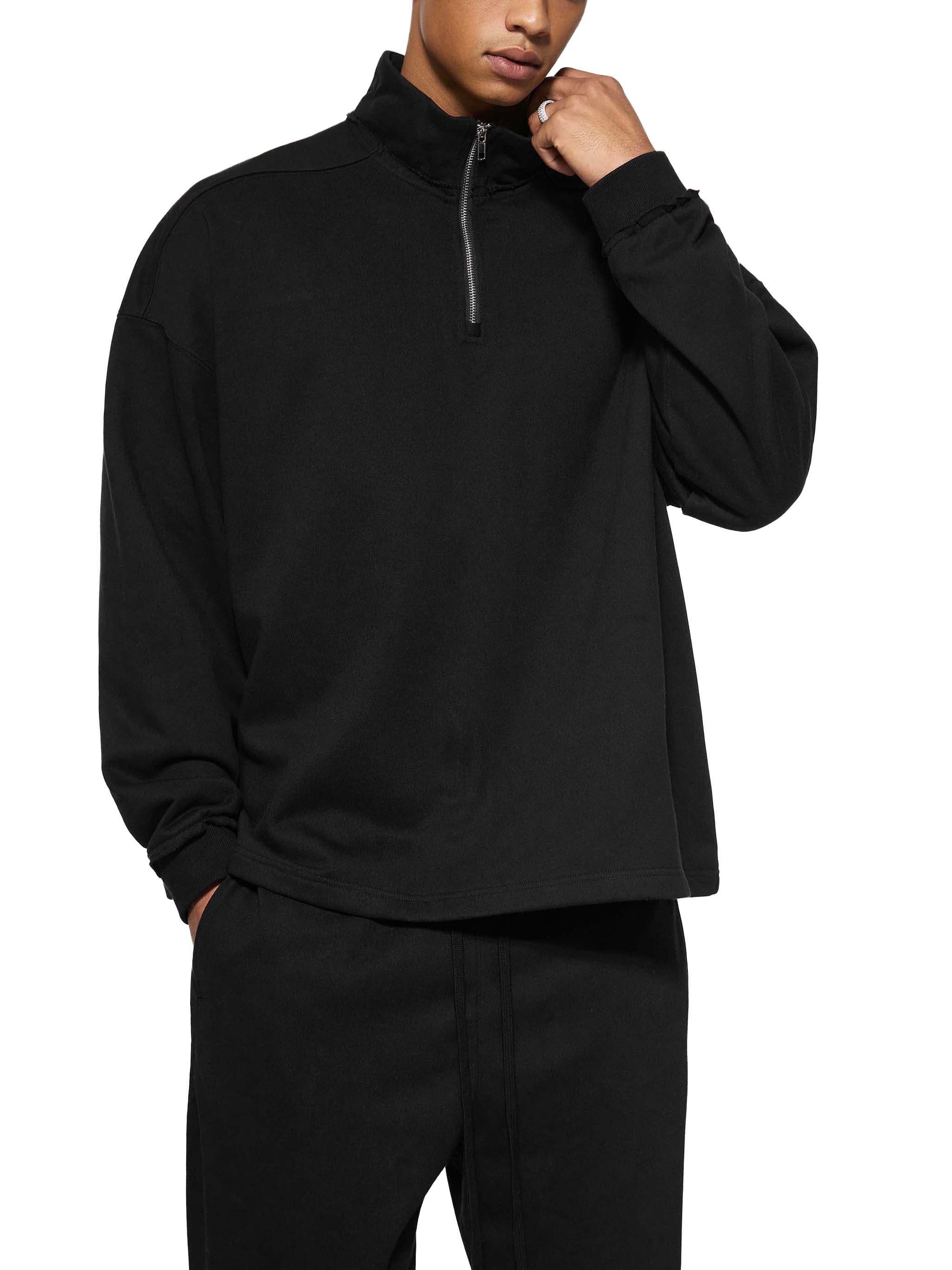 Wade Half-Zip Rolled Sweatshirt