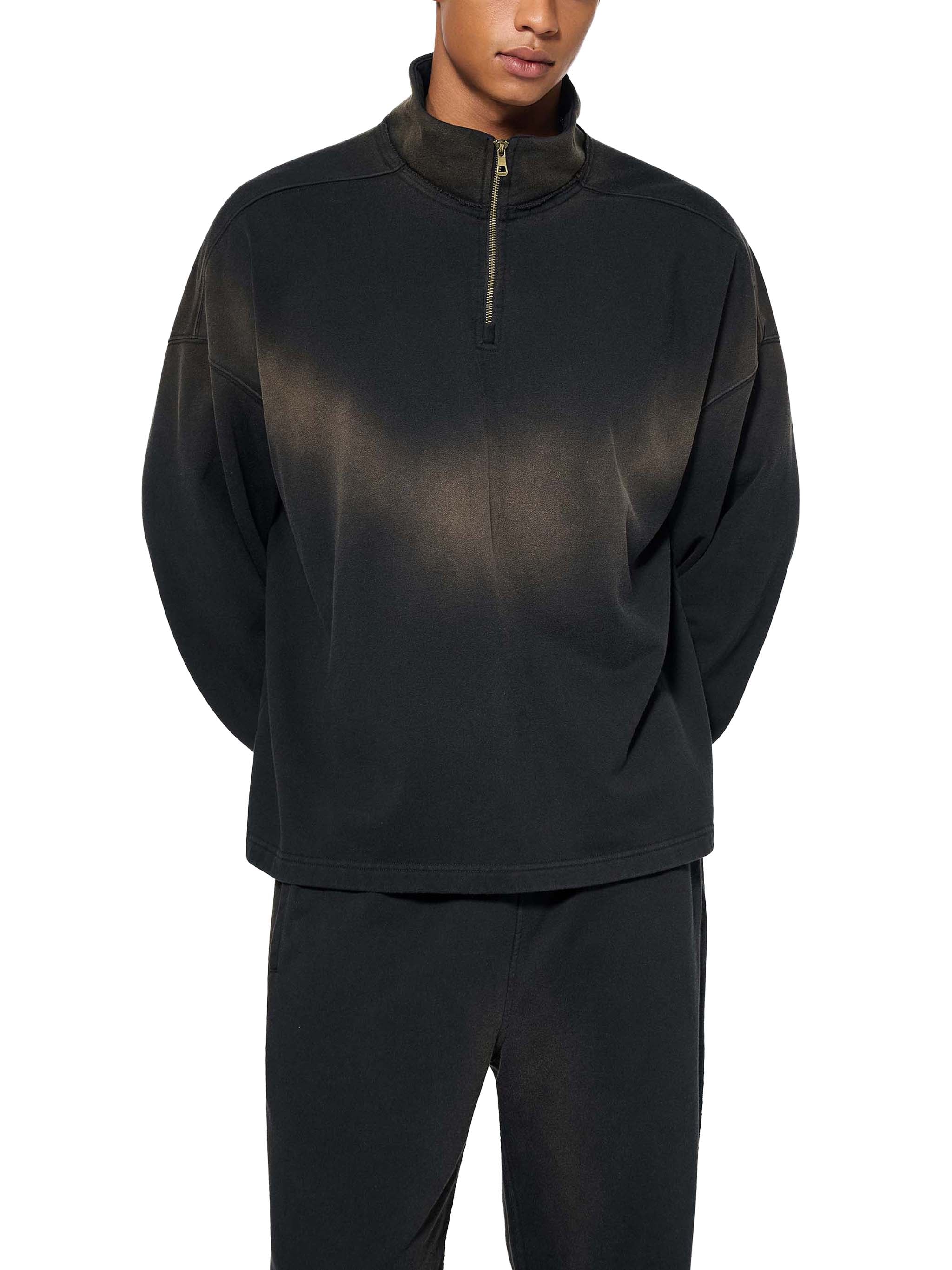 WD Raw Edge Quarter-Zip Sweatshirt