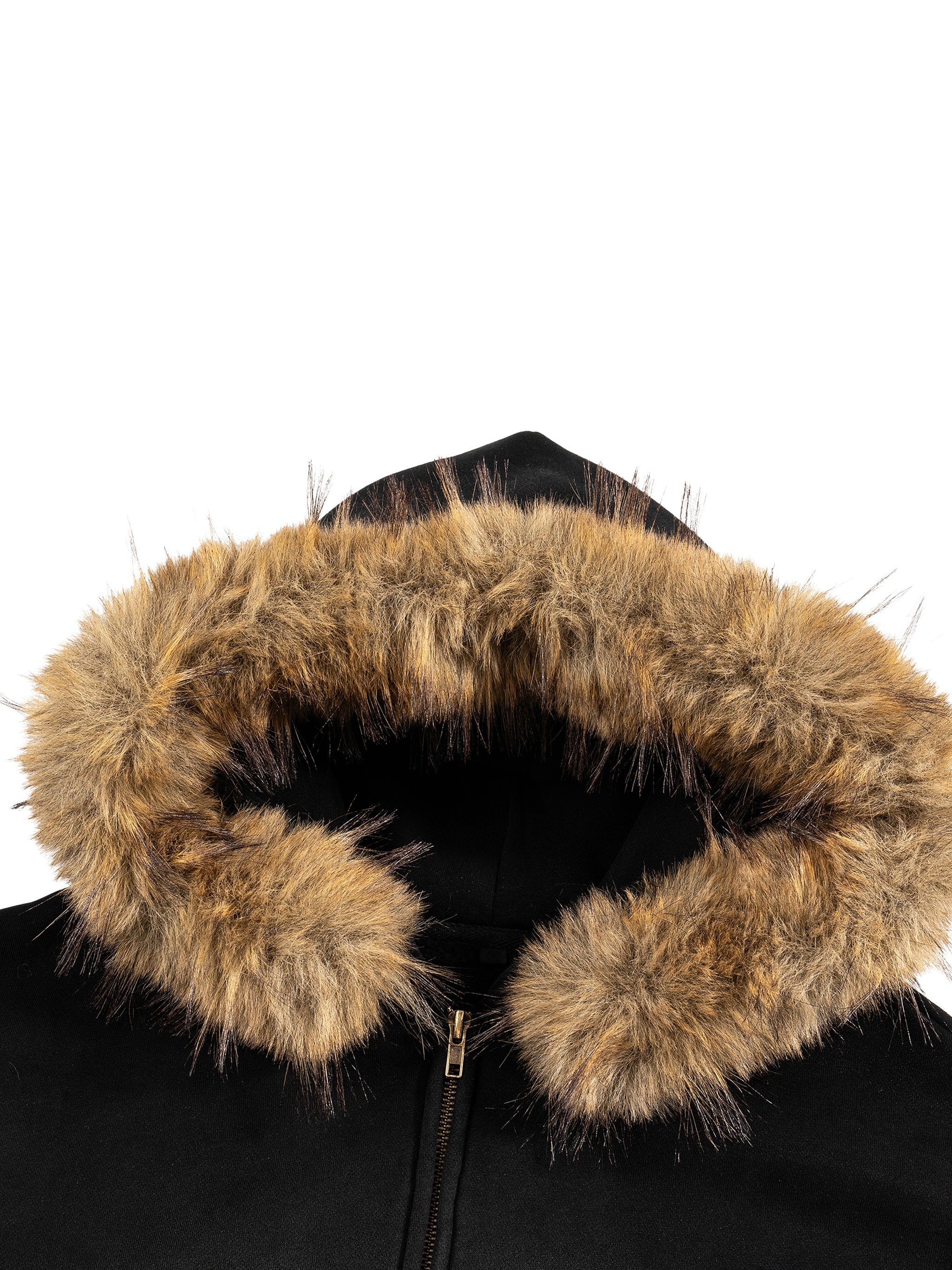 Wade Boxy Detachable Fur Hoodie