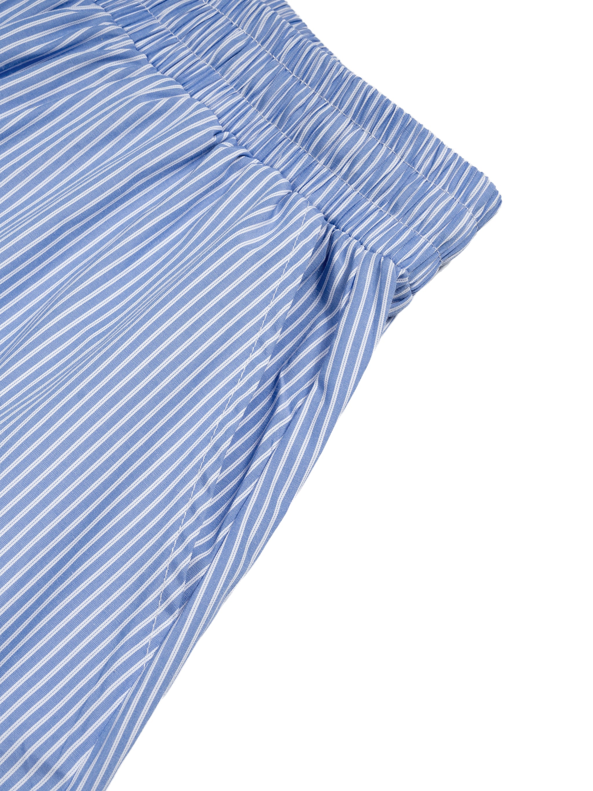 Vertical Stripe Wade Barrel Pants