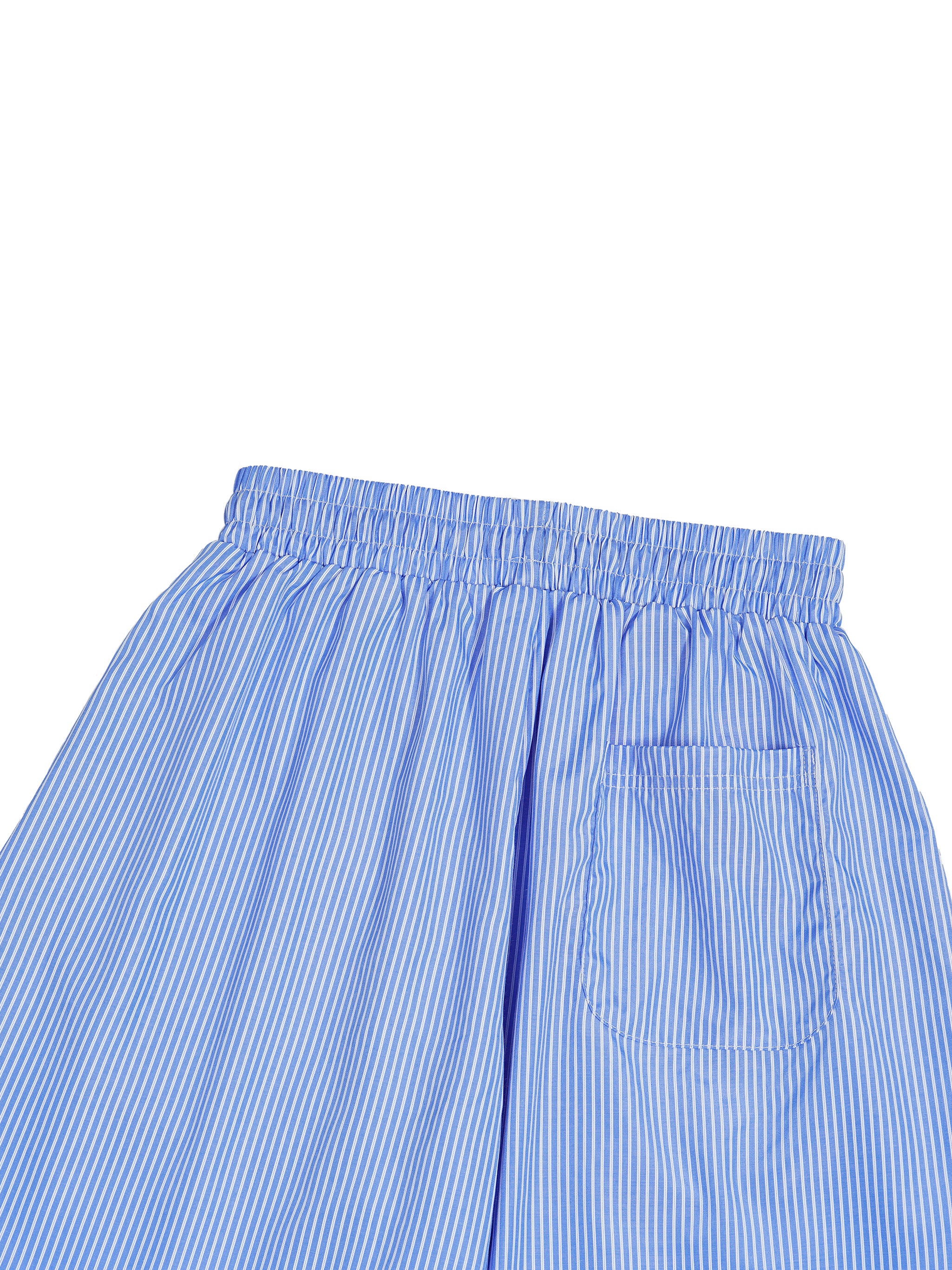 Vertical Stripe Wade Barrel Pants